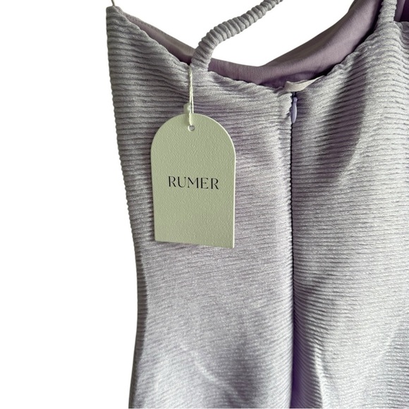 New! Rumer the Label Lilac Ribbed Penelope Mini‎ Dress - Picture 7 of 9